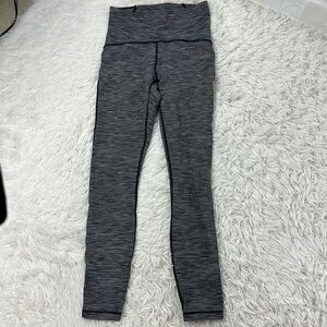 Lululemon Train Times 7/8 Pant (25" ) Wee Are From Space Black Slate